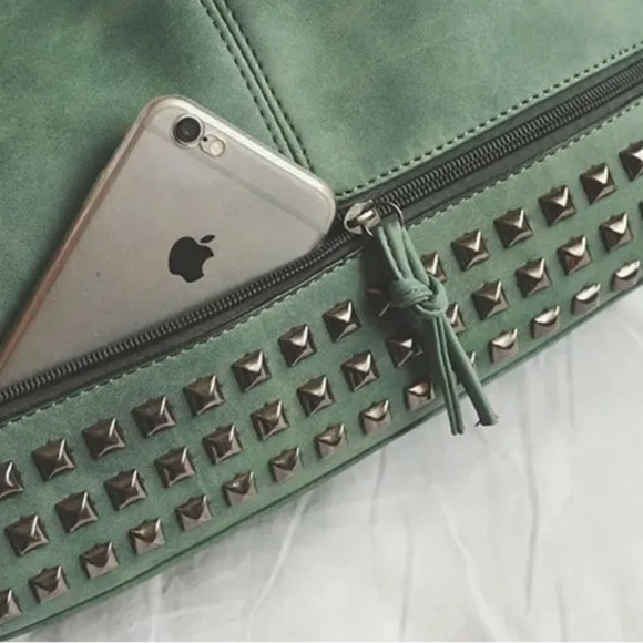 Moto Bag in Green - Picture 2 of 5